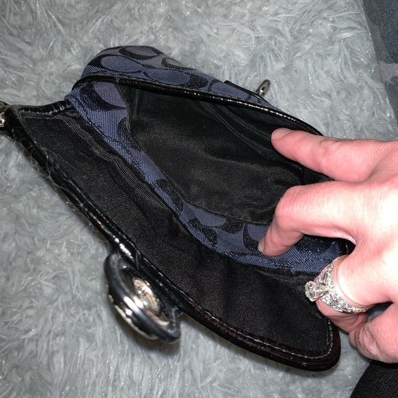 Blue Coach Wristlet - Picture 6 of 6